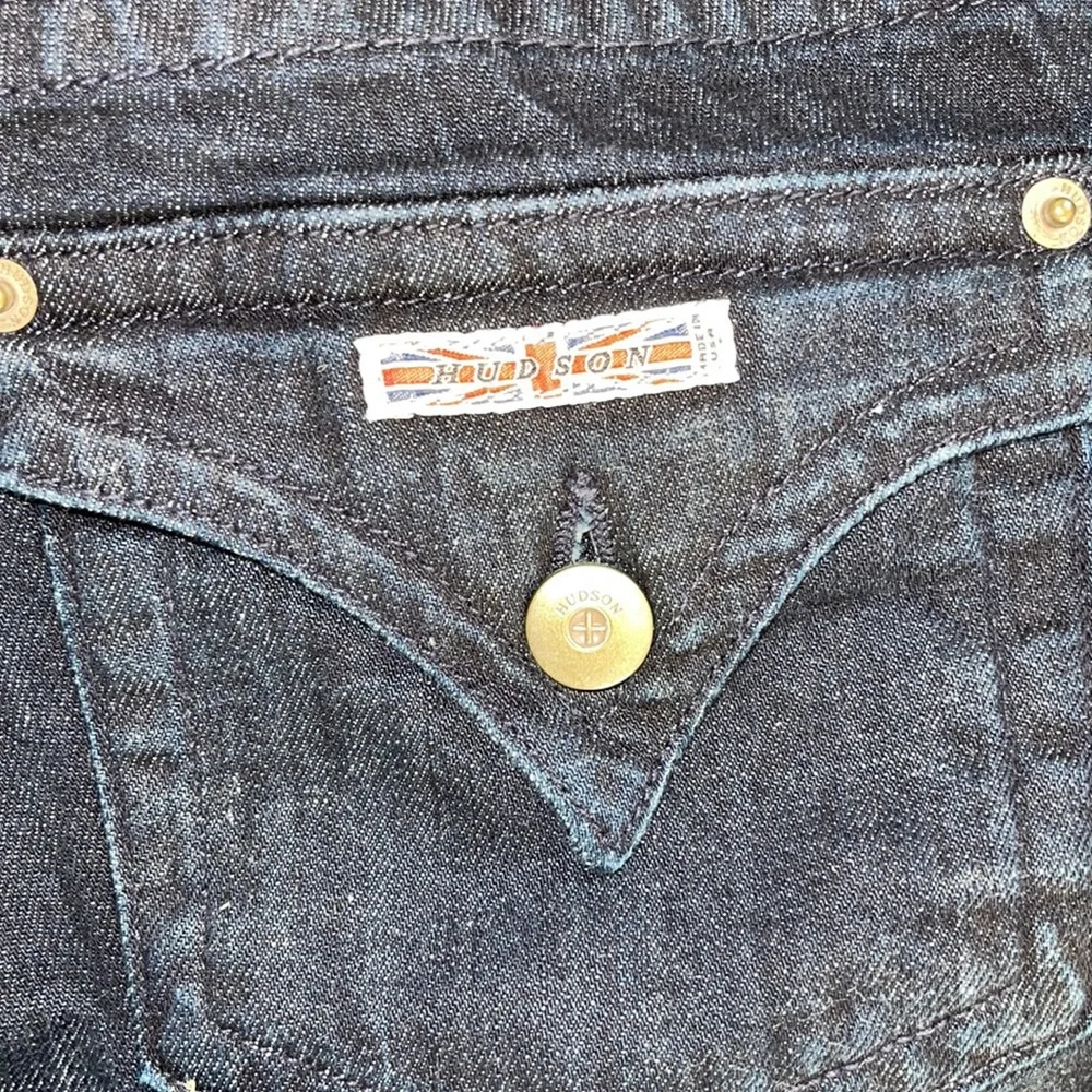 Hudson Dark Denim Low Rise Boot Cut Jeans Size 27 - Picture 7 of 7